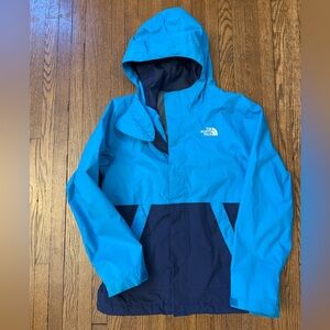 The North Face Bright Blue and Dark Blue Windbreaker